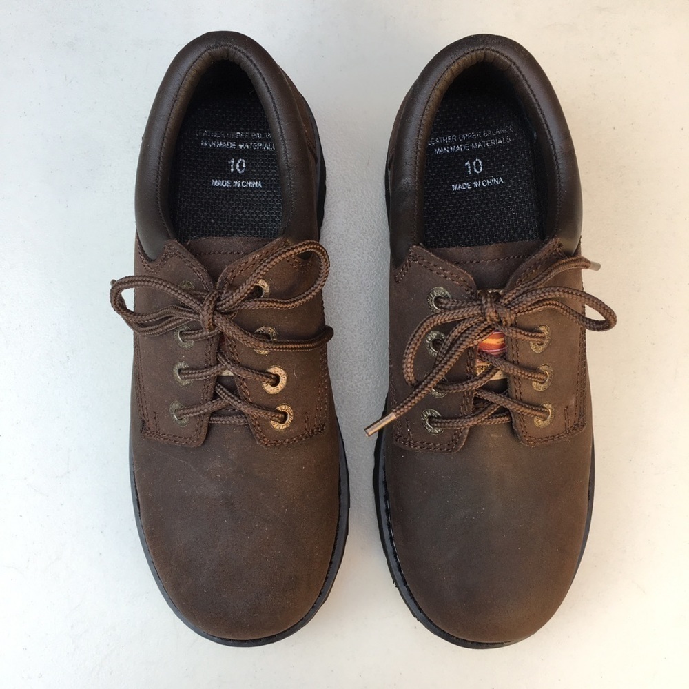 NEW DICKIES Composite Toe Lace Up Work Shoes Brown Size 10